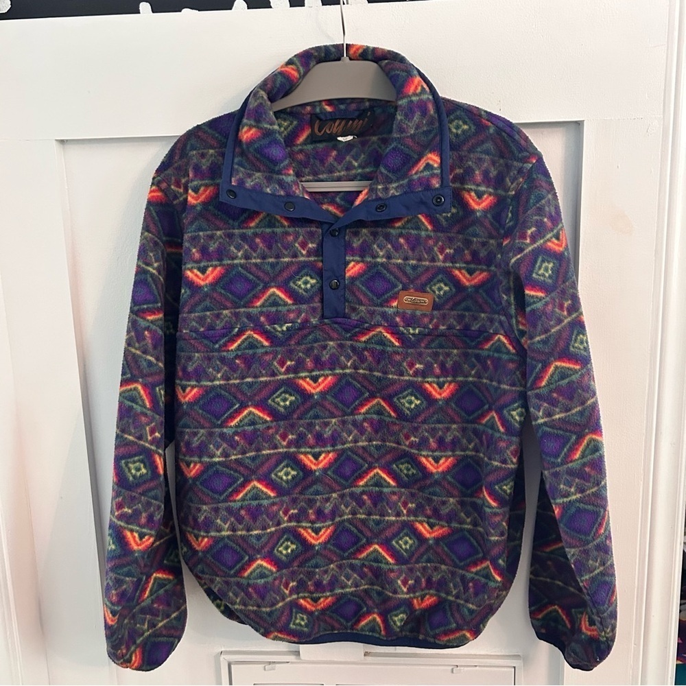 Vintage 90's Collini Native Patterned Fleece Pullover Sweater
Men's US S
